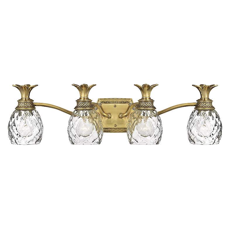 Image 2 Hinkley Anana Plantation 28 1/2" Wide Antique Brass 4-Light Bath Light