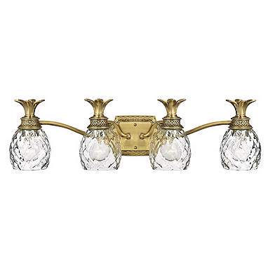 Hinkley Anana Plantation 28 1/2" Wide Antique Brass 4-Light Bath Light