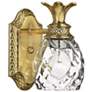 2_Hinkley Anana Plantation 8 3/4" Pineapple Glass and Brass Wall Sconce