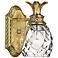 Hinkley Anana Plantation 8 3/4" Pineapple Glass and Brass Wall Sconce