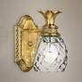 Hinkley Anana Plantation 8 3/4" Pineapple Glass and Brass Wall Sconce