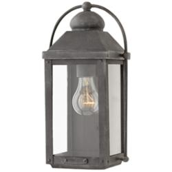 Hinkley Anchorage 13" High Aged Zinc LED Outdoor Wall Light