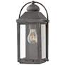 2_Hinkley Anchorage 13" High Aged Zinc LED Outdoor Wall Light more views