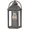 Hinkley Anchorage 13" High Aged Zinc Outdoor Wall Light
