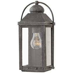 Hinkley Anchorage 13&quot; High Aged Zinc Outdoor Wall Light
