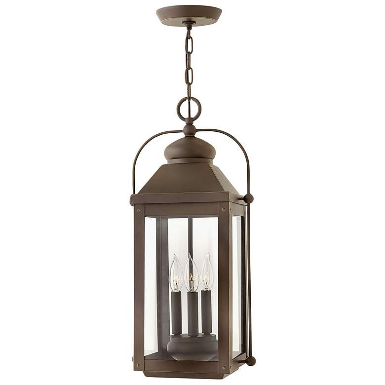 Image 1 Hinkley Anchorage 23 3/4" High Oiled Bronze Outdoor Hanging Light