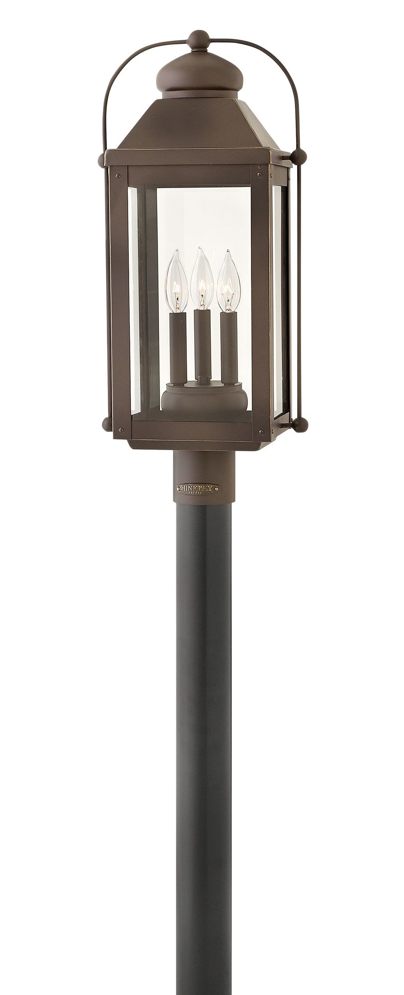 Image 5 Hinkley Anchorage 24 1/4" Oiled Bronze Lantern Outdoor Post Light more views