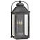 Hinkley Anchorage 24 1/4" Wide Aged Zinc Outdoor Lantern Wall Light