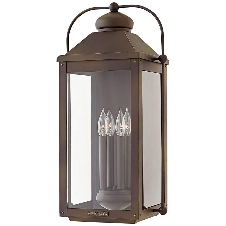 Image 1 Hinkley Anchorage 25 inchH Light Oiled Bronze Outdoor Wall Light