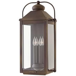 Hinkley Anchorage 25&quot;H Light Oiled Bronze Outdoor Wall Light