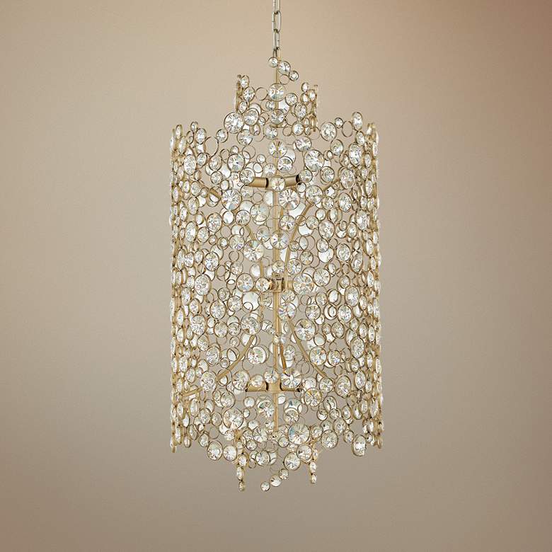 Image 1 Hinkley Anya 20" Wide Silver Leaf Pendant Light