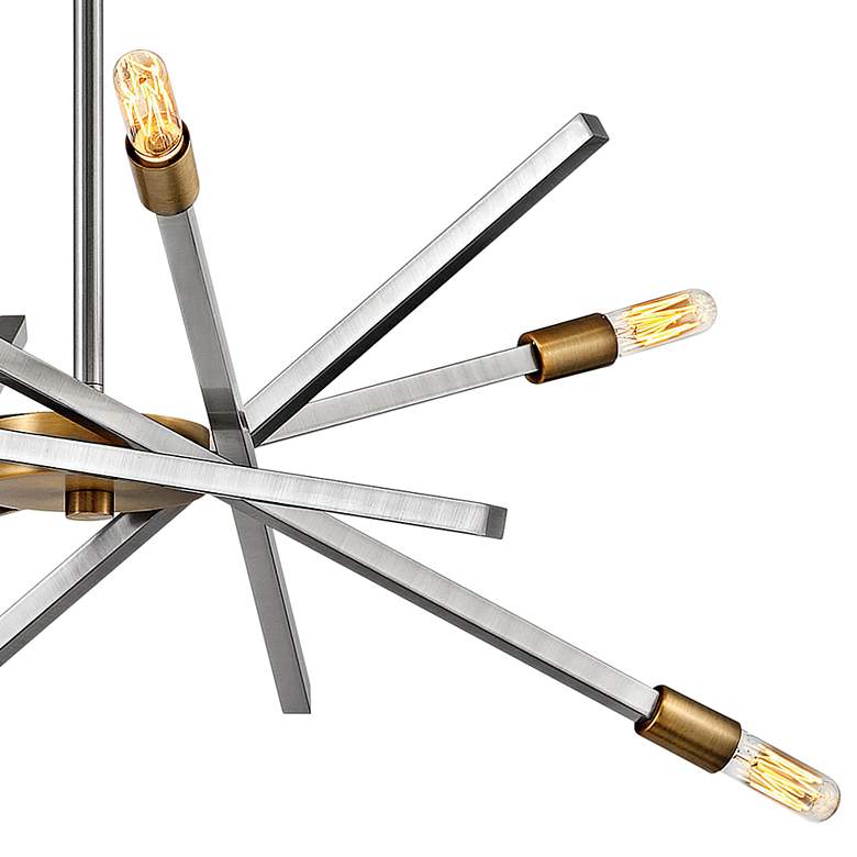 Image 3 Hinkley Archer 26" Wide Brushed Nickel 6-Light Modern Pendant more views