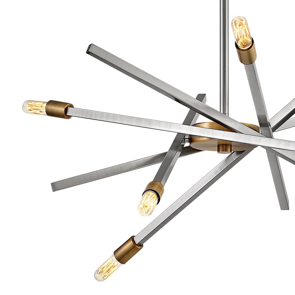 Image 5 Hinkley Archer 26" Wide Brushed Nickel 6-Light Modern Pendant more views