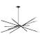 Hinkley Archer 42 1/2" Satin Black 6-Light Modern Sputnik Chandelier