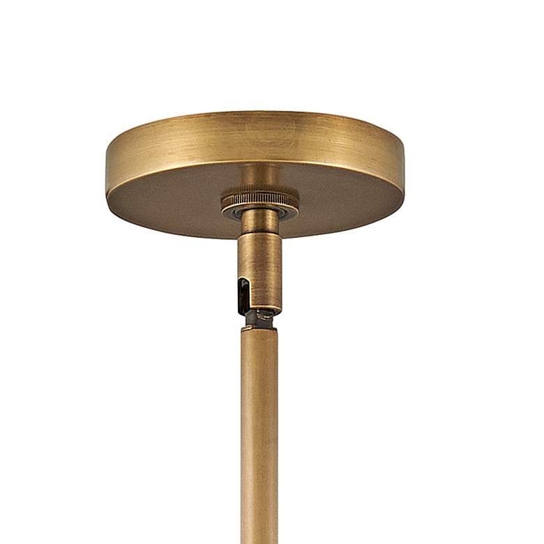 Image 4 Hinkley Archer 42 1/2" Wide Herirage Brass 6-Light Pendant more views