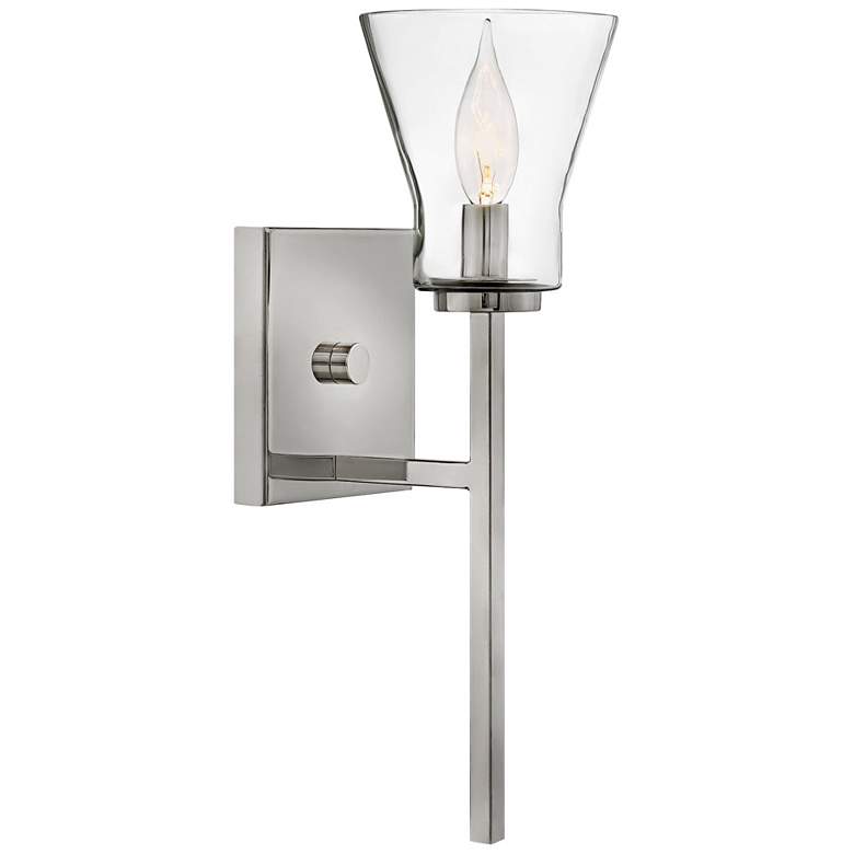 Image 1 Hinkley Arden 15" High Polished Antique Nickel Wall Sconce