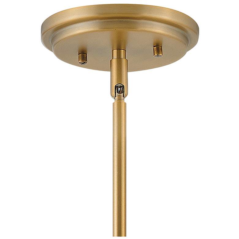Image 5 Hinkley Argo 14" Wide Brass Pendant Light with Gray Shade more views