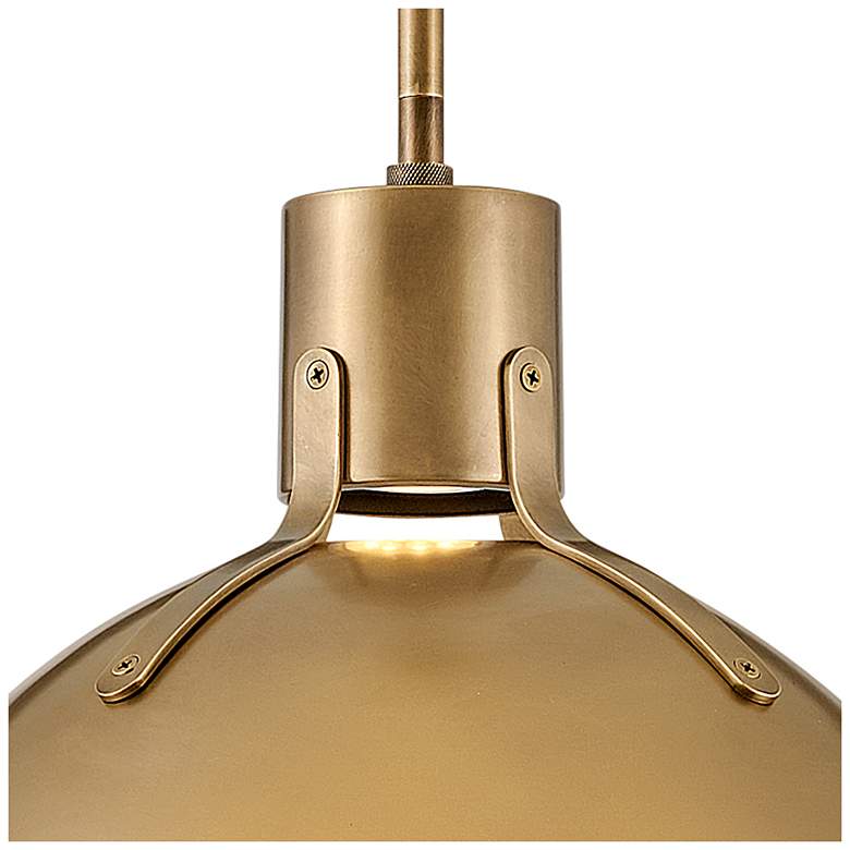 Image 4 Hinkley Argo 14" Wide Heritage Brass LED Dome Pendant Light more views