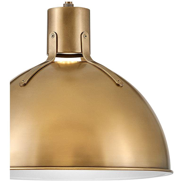 Image 5 Hinkley Argo 14" Wide Heritage Brass LED Dome Pendant Light more views