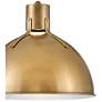 6_Hinkley Argo 14" Wide Heritage Brass LED Dome Pendant Light more views
