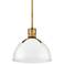 Hinkley Argo 14" Wide Heritage Brass LED Pendant Light