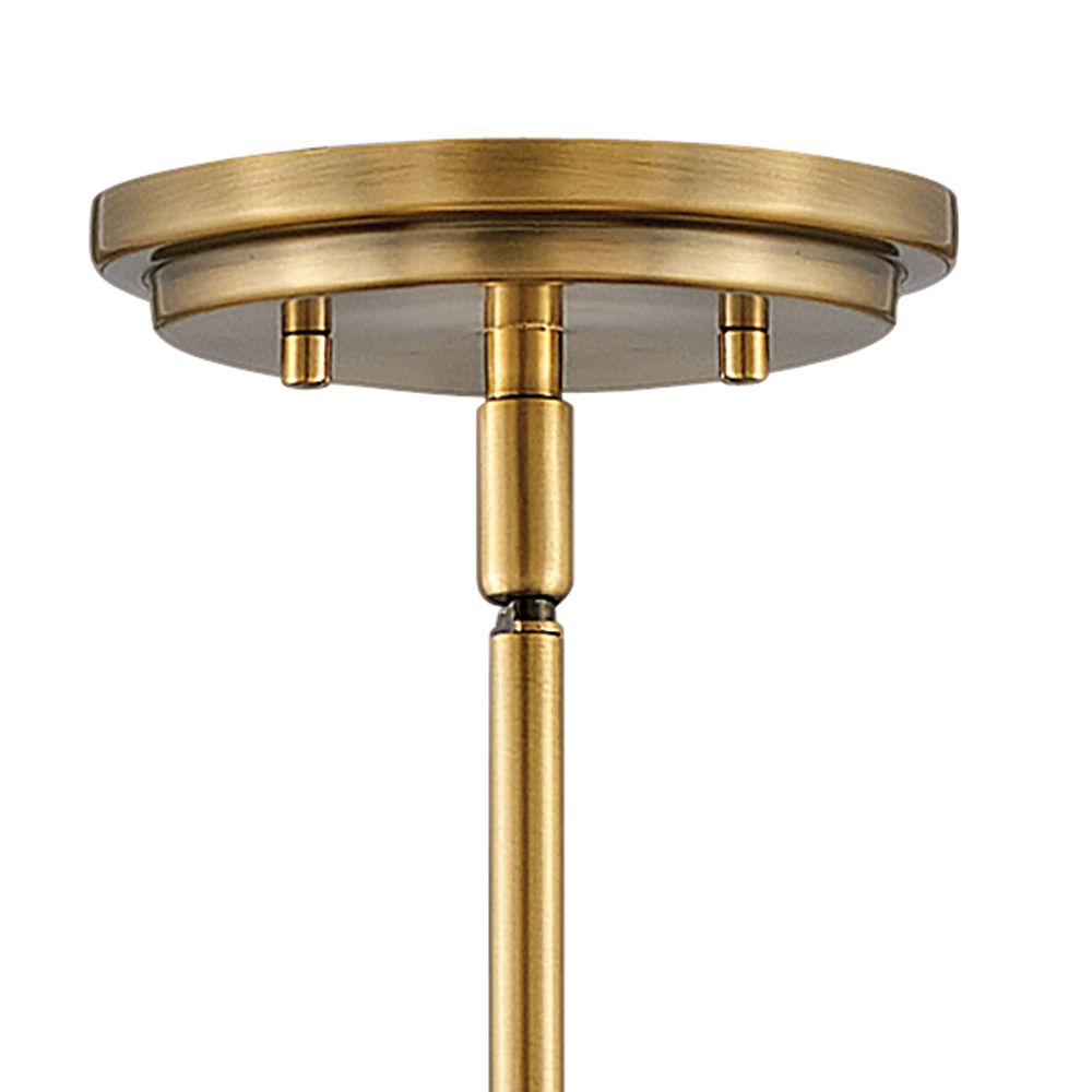 Image 4 Hinkley Argo 14" Wide Polished White and Brass LED Pendant Light more views