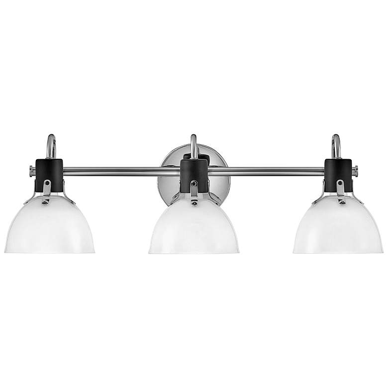 Image 2 Hinkley Argo 24 1/2 inch Wide Chrome 3-Light Bath Light