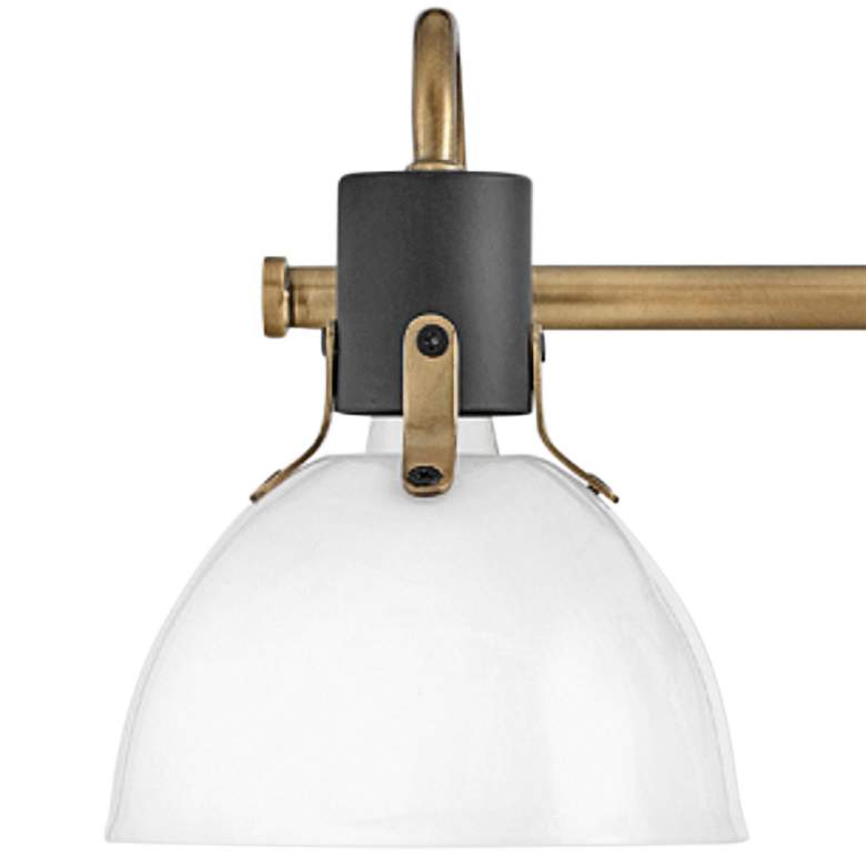 Image 3 Hinkley Argo 24 1/2" Wide Heritage Brass 3-Light Bath Light more views