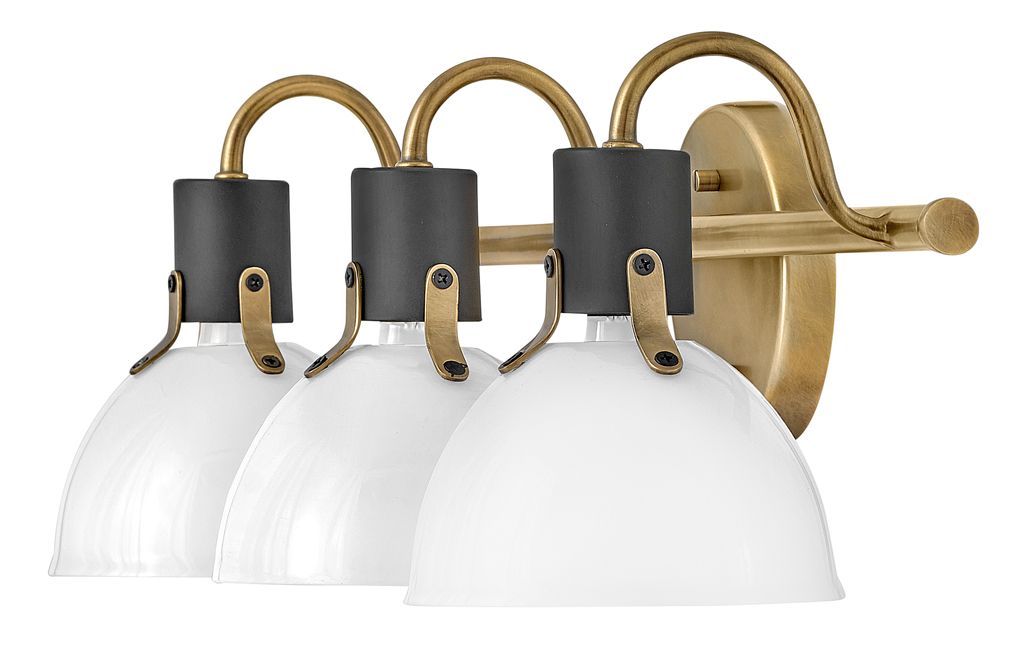 Image 7 Hinkley Argo 24 1/2" Wide Heritage Brass 3-Light Bath Light more views