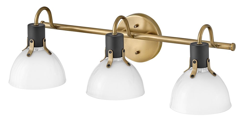 Hinkley Argo 24 1/2" Wide Heritage Brass 3-Light Bath Light