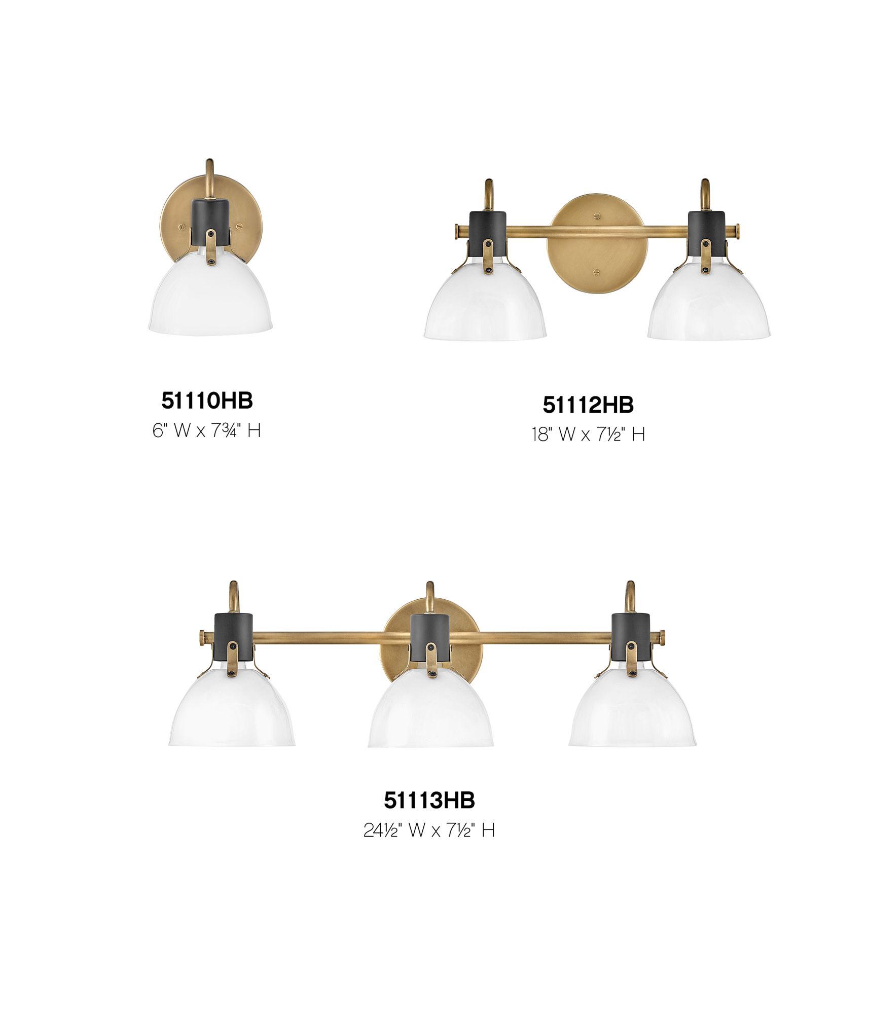 Hinkley Argo 24 1/2" Wide Heritage Brass 3-Light Bath Light