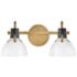 Hinkley Argo 7 1/2" High Heritage Brass 2-Light Wall Sconce