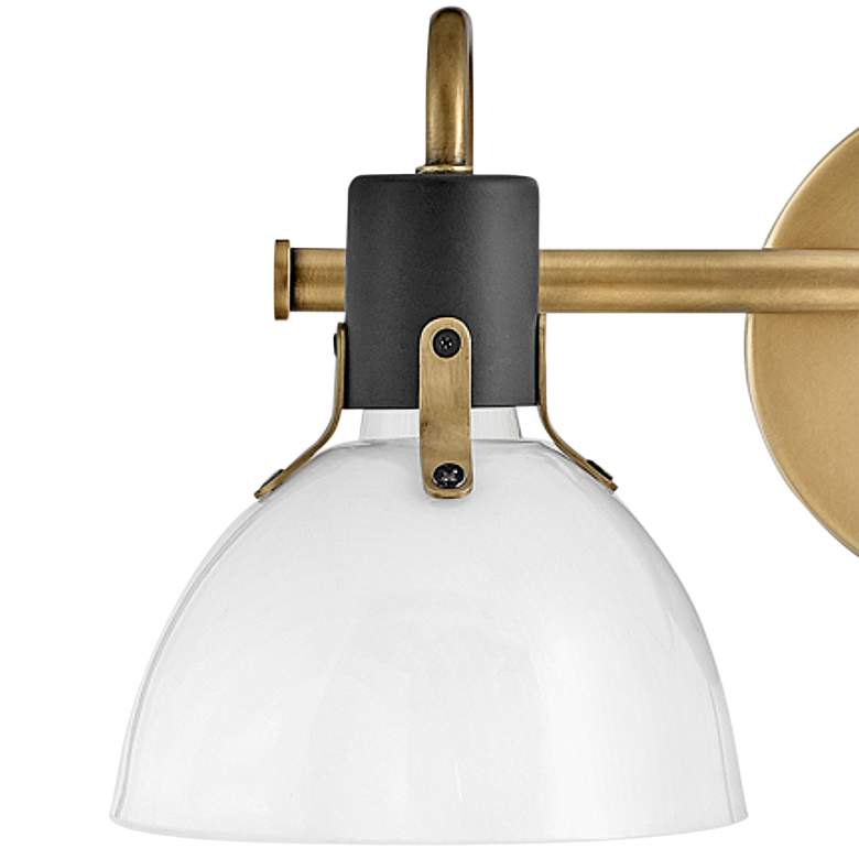 Image 3 Hinkley Argo 7 1/2" High Heritage Brass 2-Light Wall Sconce more views