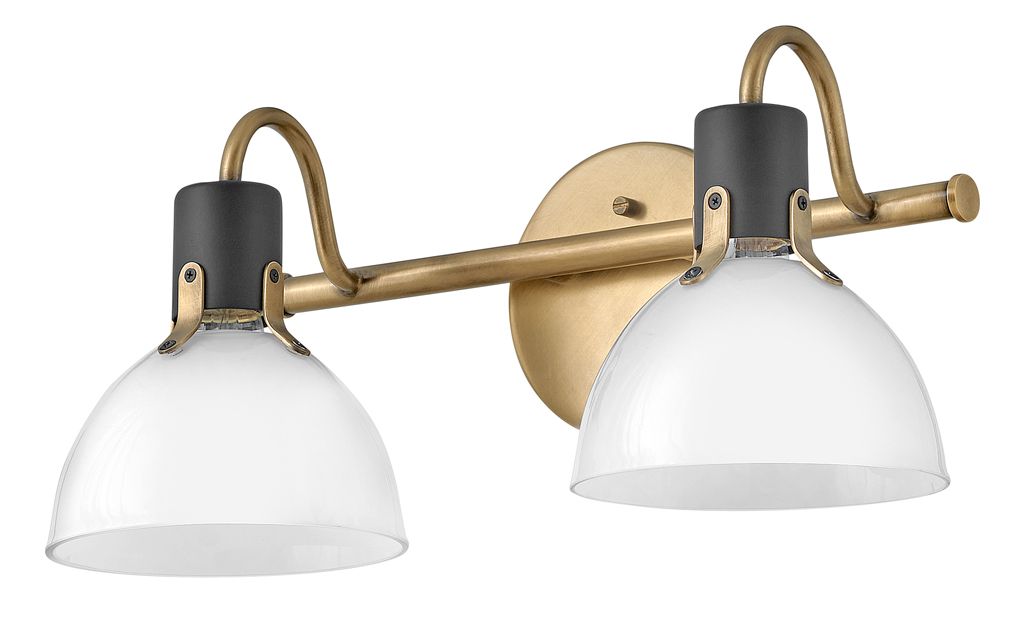 Image 4 Hinkley Argo 7 1/2" High Heritage Brass 2-Light Wall Sconce more views