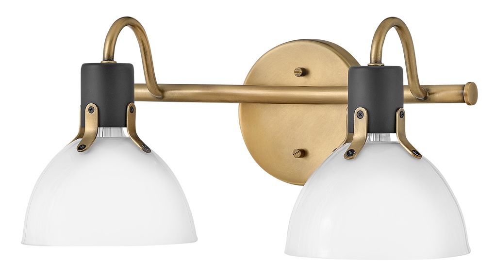 Image 6 Hinkley Argo 7 1/2" High Heritage Brass 2-Light Wall Sconce more views