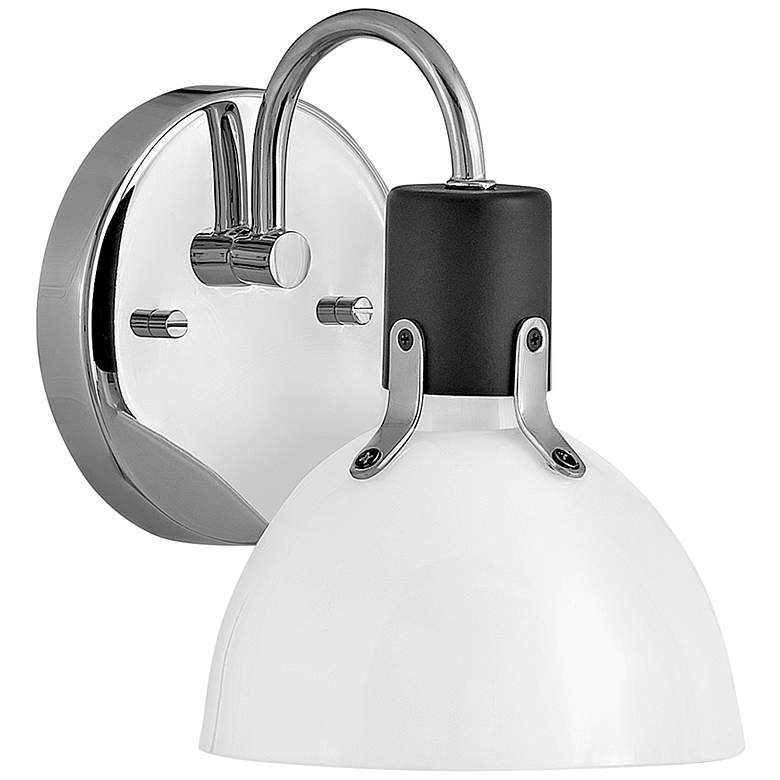 Image 1 Hinkley Argo 7 3/4" High Chrome Wall Sconce