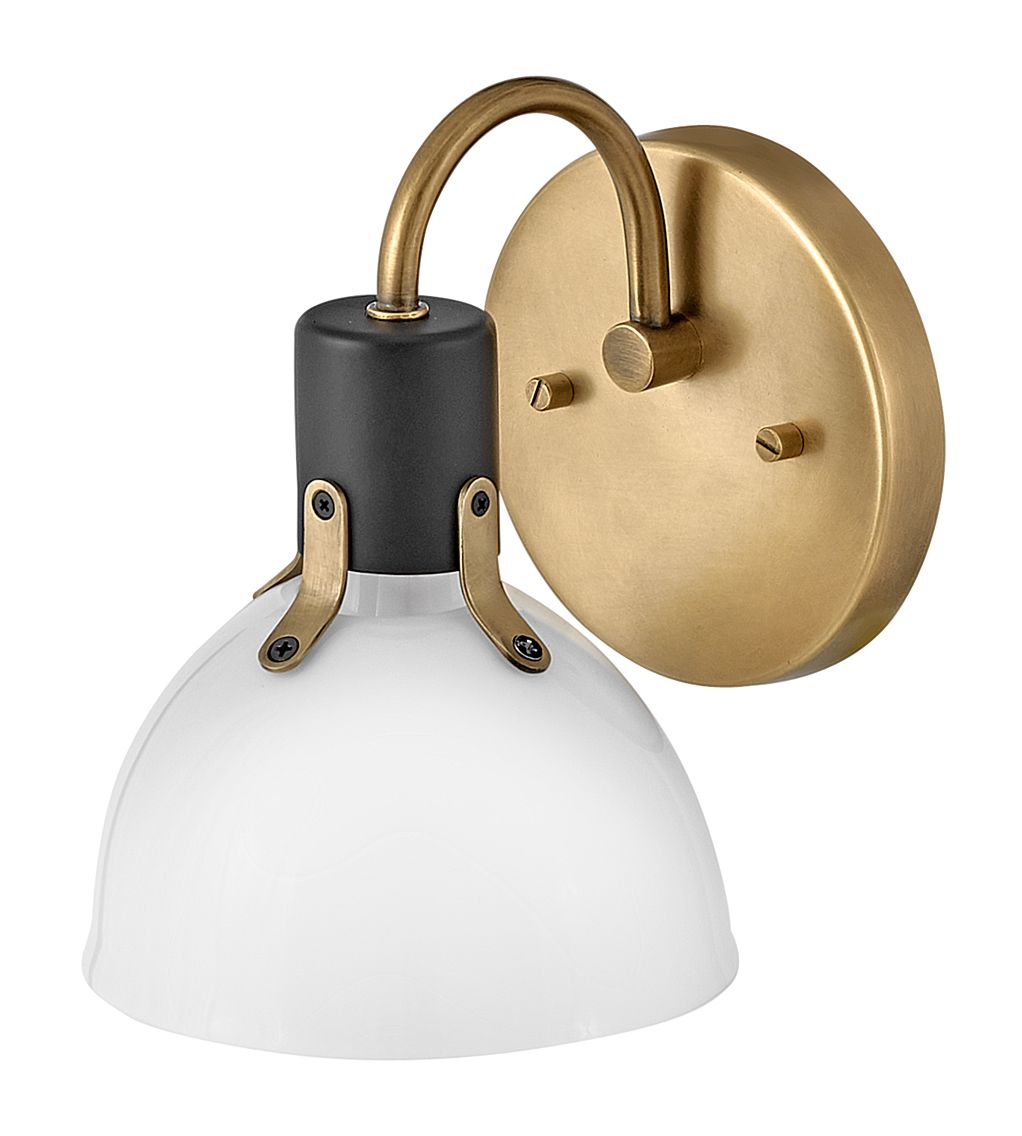 Image 4 Hinkley Argo 7 3/4" High Heritage Brass Wall Sconce more views
