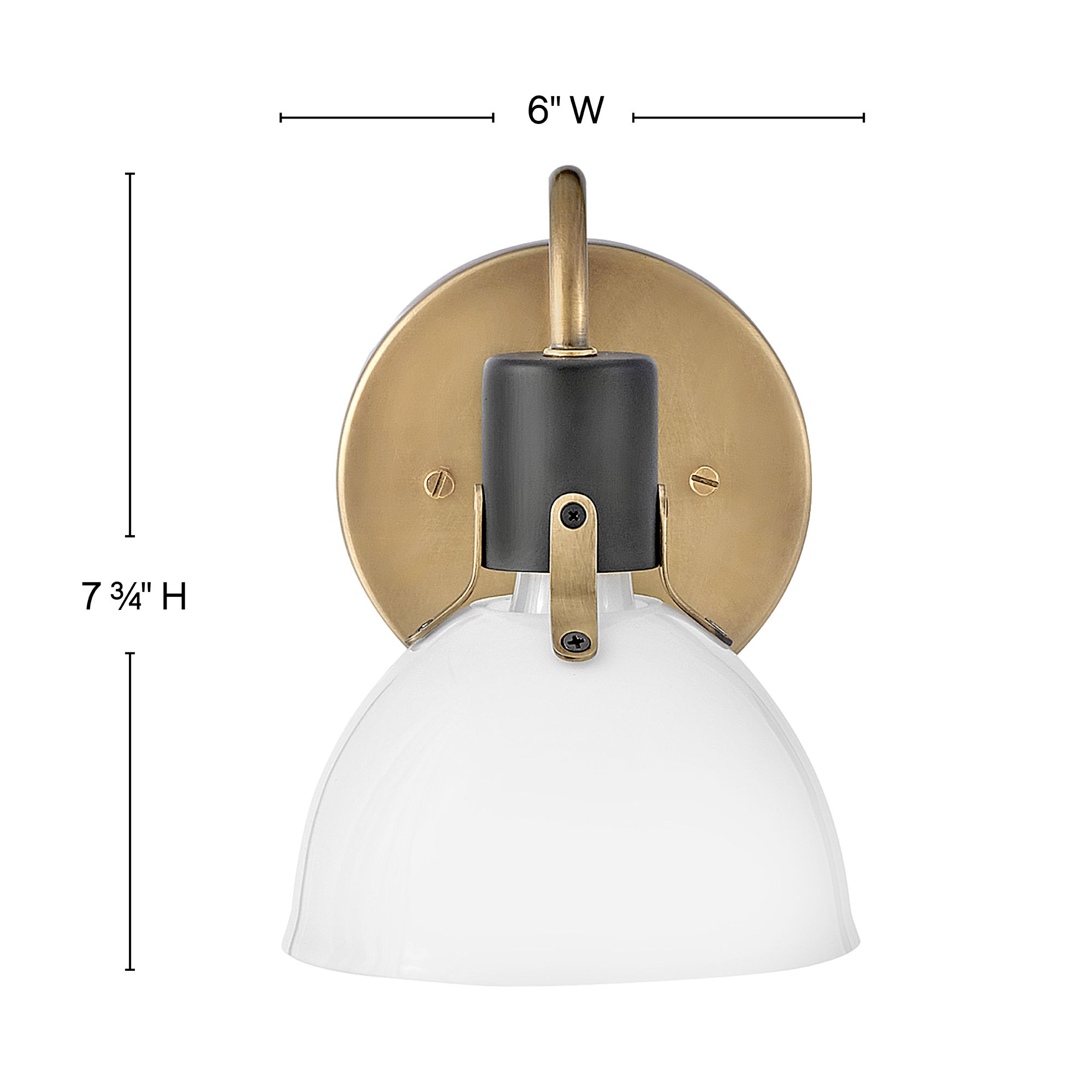 Image 5 Hinkley Argo 7 3/4" High Heritage Brass Wall Sconce more views