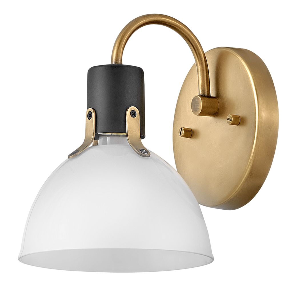 Hinkley Argo 7 3/4" High Heritage Brass Wall Sconce
