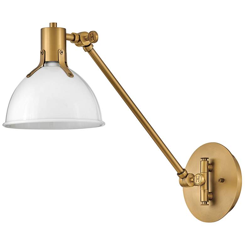 Image 2 Hinkley Argo Lacquered Brass Swing Arm Wall Lamp more views