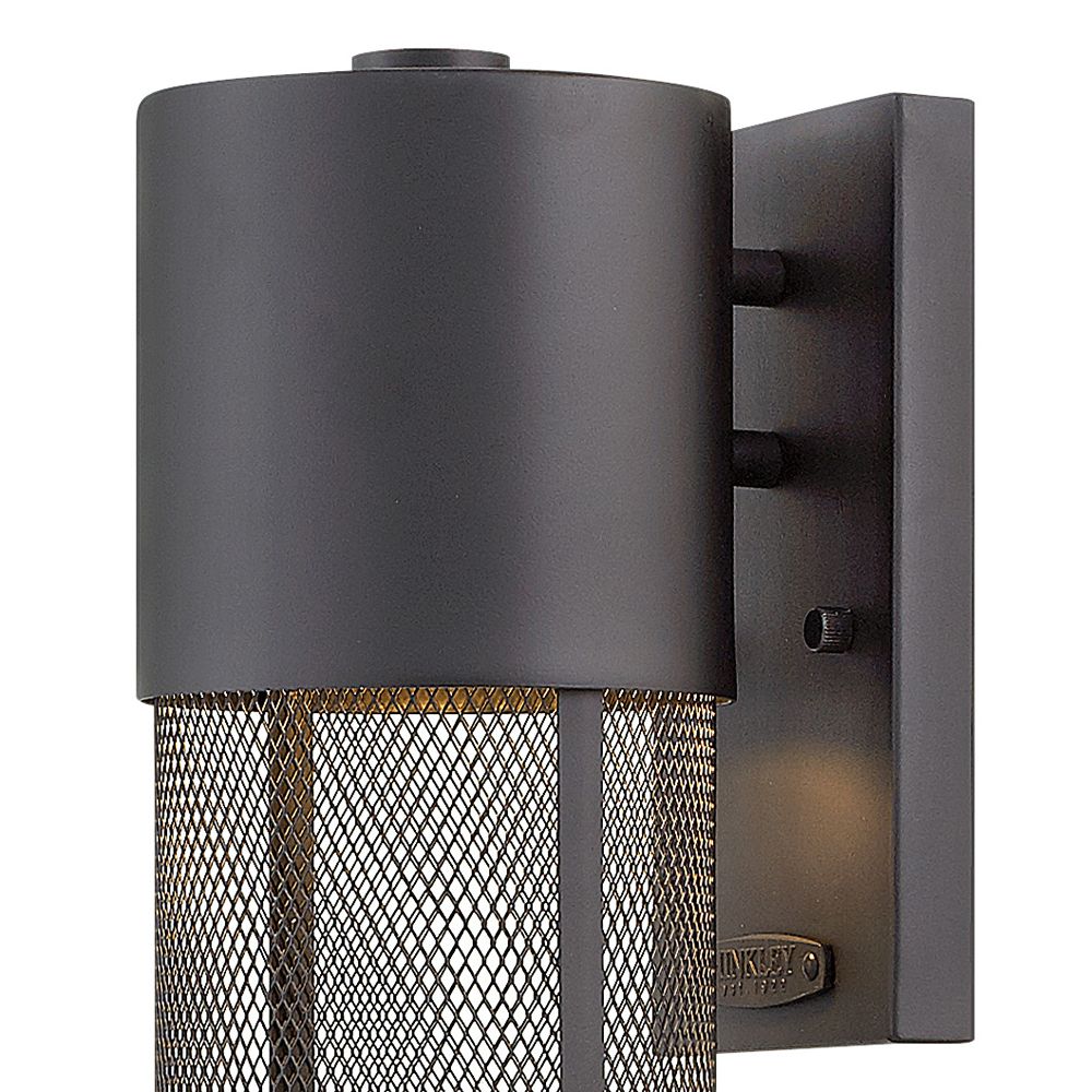 Image 4 Hinkley Aria 15 1/2" High Black and Steel Mesh Outdoor Wall Light more views