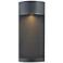 Hinkley Aria 18" Half-Round Black and Steel Mesh Outdoor Wall Light