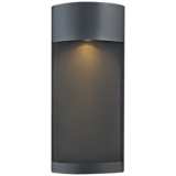 Hinkley Aria 18&quot;H Black and Steel Mesh Outdoor Wall Light
