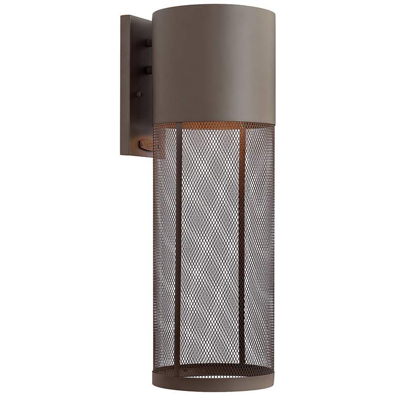 Image 1 Hinkley Aria 21 3/4 inchH Buckeye Bronze LED Outdoor Wall Light