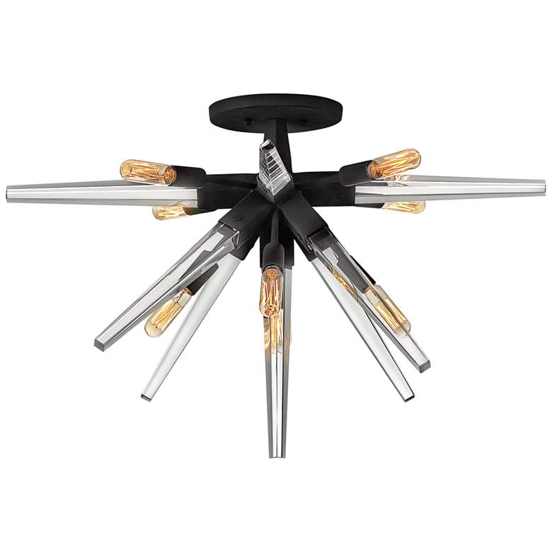 Image 2 Hinkley Ariel 26" Wide Black Starburst 8-Light Ceiling Light