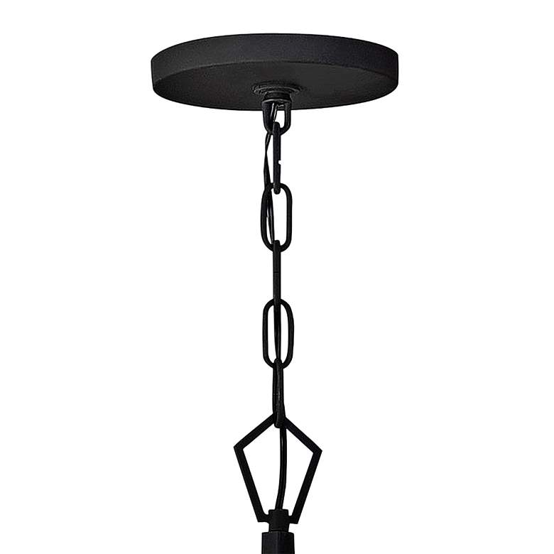 Image 3 Hinkley Ariel 36 inchW Black 16-Light Starburst Pendant Light more views