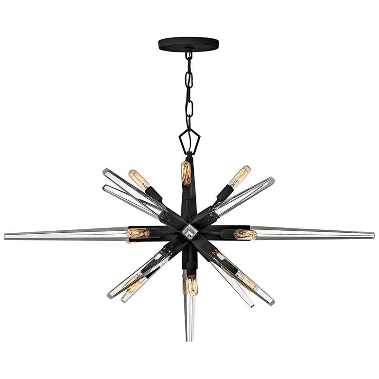 Image 2 Hinkley Ariel 40 inch Wide Black 12-Light Modern Starburst Pendant Light