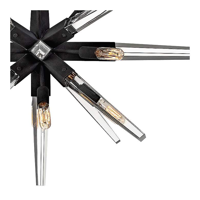 Image 3 Hinkley Ariel 40" Wide Black 12-Light Modern Starburst Pendant Light more views