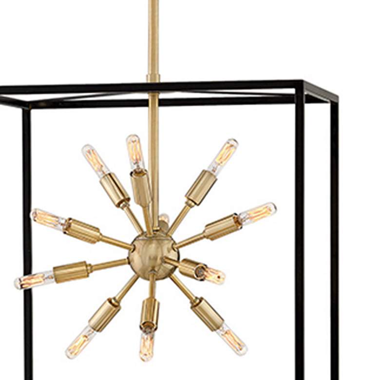 Image 2 Hinkley Aros 20" Wide Brass Black 24-Light 2-Tier Pendant more views