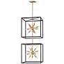 2_Hinkley Aros 20" Wide Brass Black 24-Light 2-Tier Pendant more views